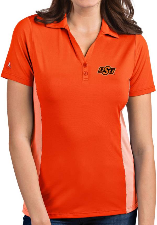 Antigua Women's Oklahoma State Cowboys Orange Venture Polo