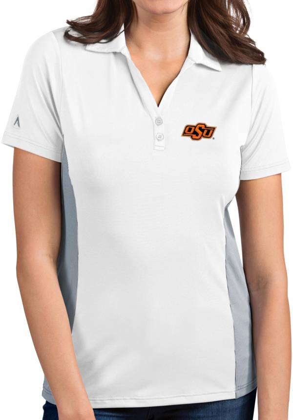 Antigua Women's Oklahoma State Cowboys Venture White Polo