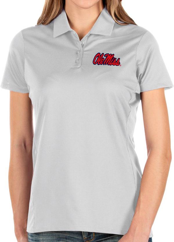 Antigua Women's Ole Miss Rebels Balance White Polo