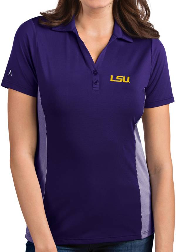 Antigua Women's LSU Tigers Purple Venture Polo