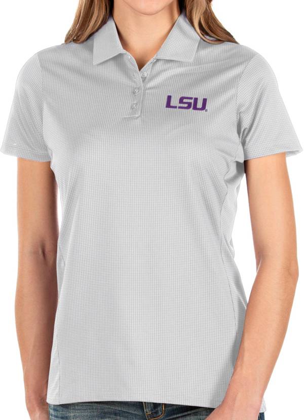 Antigua Women's LSU Tigers Balance White Polo