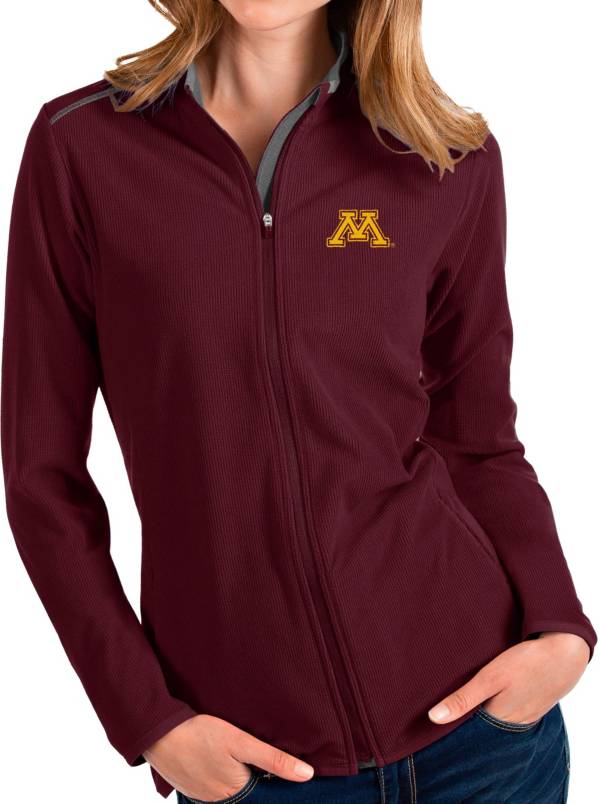 Antigua Women's Minnesota Golden Gophers Maroon Glacier Full-Zip Jacket