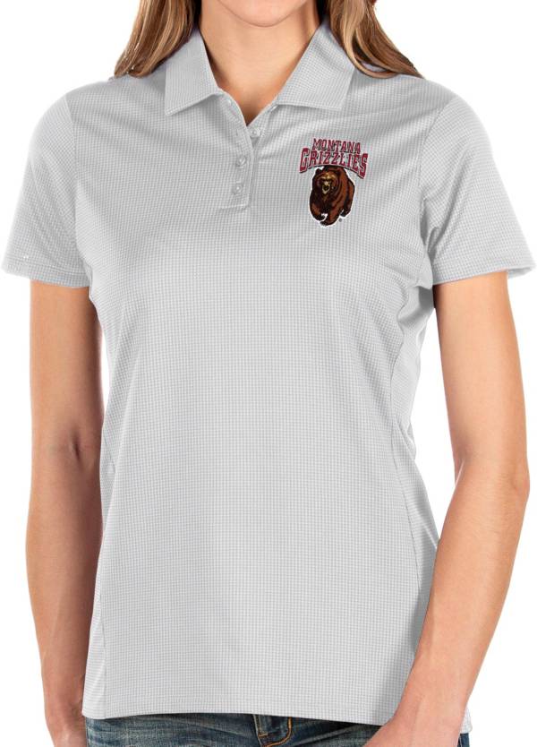 Antigua Women's Montana Grizzlies Balance White Polo