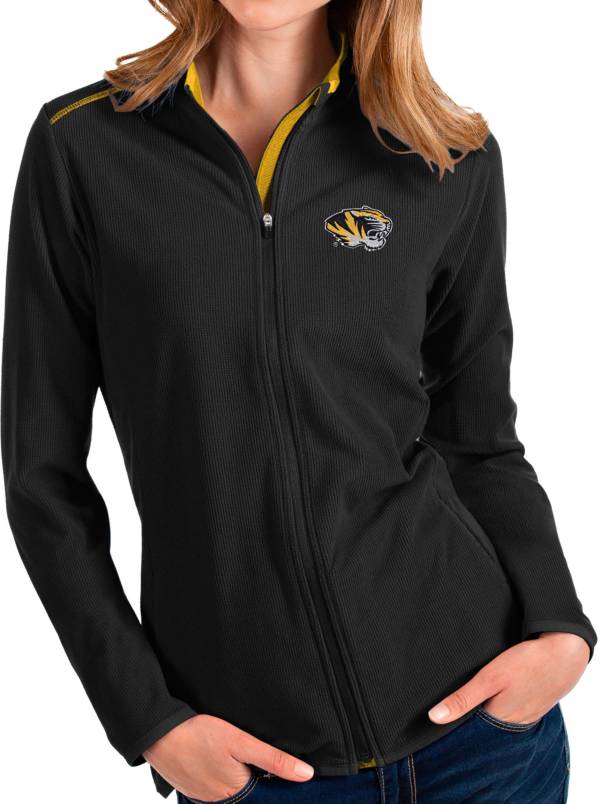 Antigua Women's Missouri Tigers Glacier Full-Zip Black Jacket