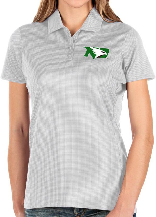 Antigua Women's North Dakota Fighting Hawks Balance White Polo