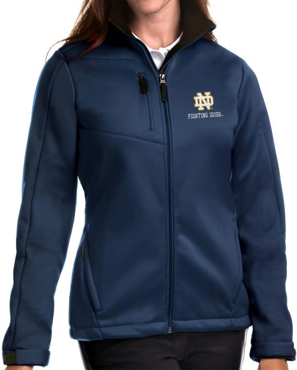 Antigua Women's Notre Dame Fighting Irish Navy Traverse Full-Zip Jacket