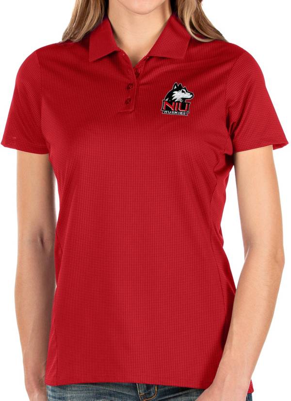 Antigua Women's Northern Illinois Huskies Cardinal Balance Polo