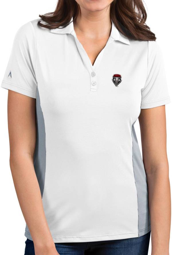 Antigua Women's New Mexico Lobos Venture White Polo