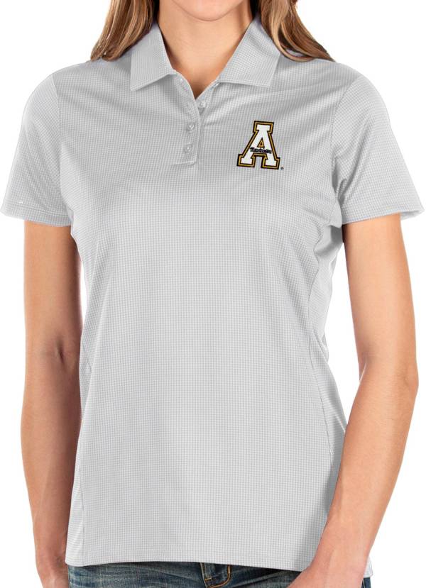 Antigua Women's Appalachian State Mountaineers Balance White Polo