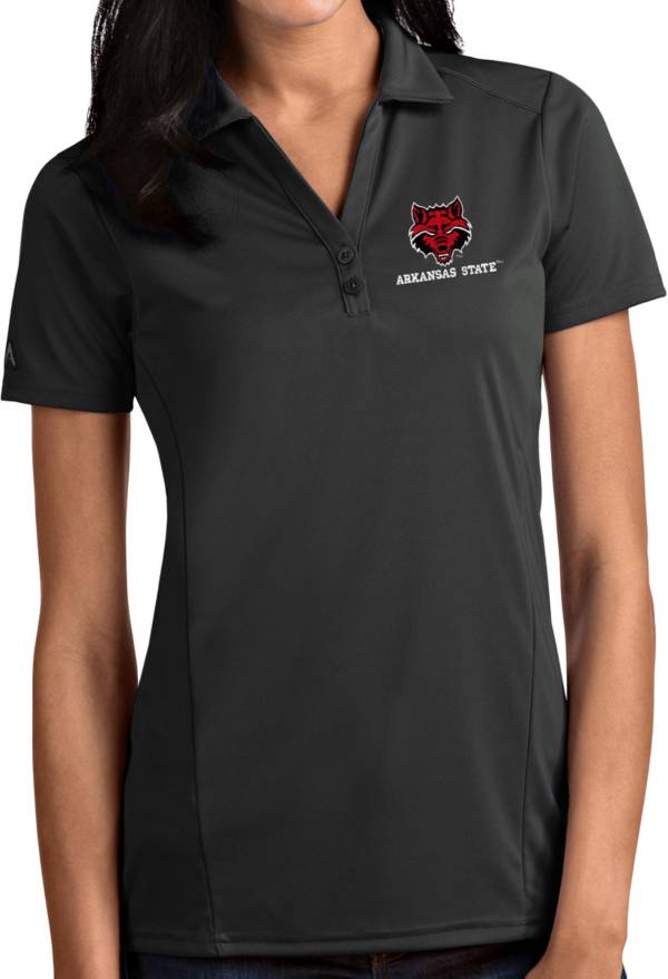 Antigua Women's Arkansas State Red Wolves Grey Tribute Performance Polo product image
