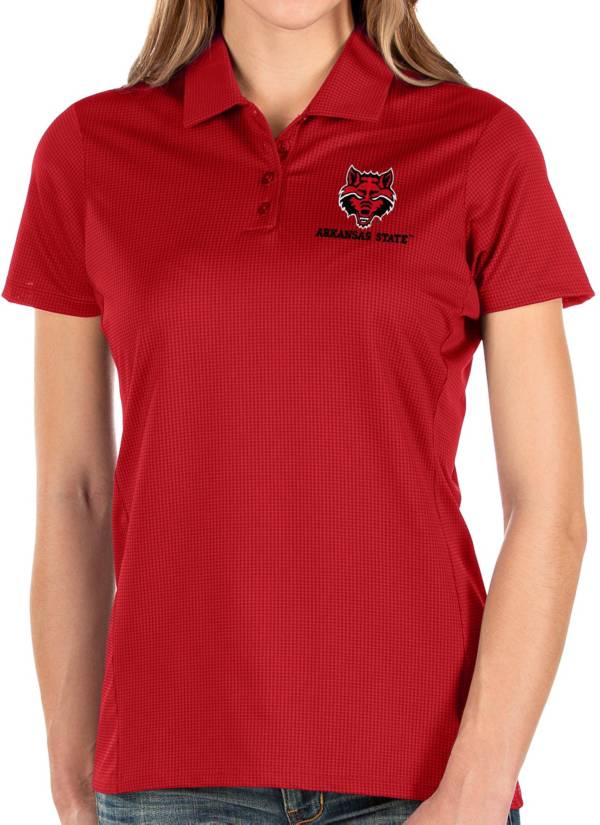 Antigua Women's Arkansas State Red Wolves Scarlet Balance Polo