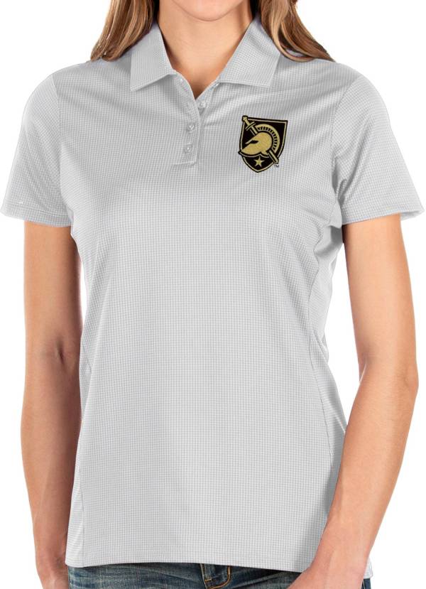 Antigua Women's Army West Point Black Knights Balance White Polo