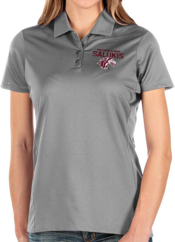 Antigua Women's Southern Illinois Salukis Balance White Polo