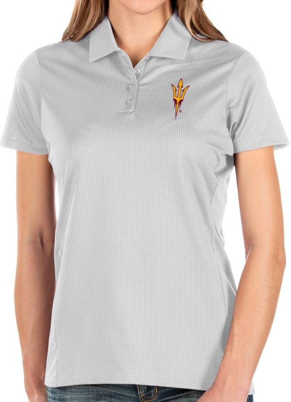 Antigua Women's Arizona State Sun Devils Balance White Polo