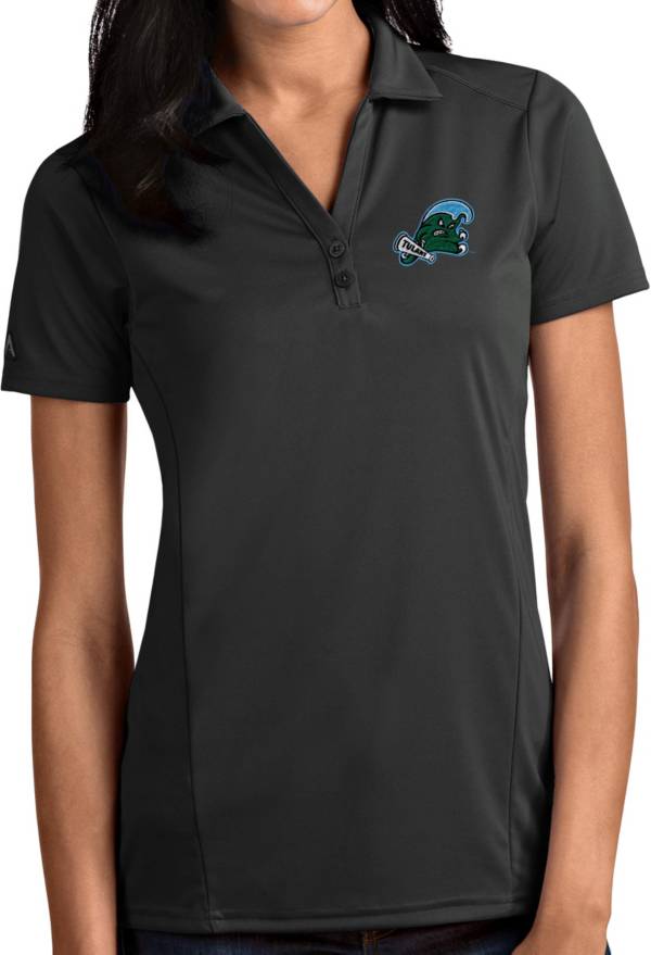 Antigua Women's Tulane Green Wave Grey Tribute Performance Polo product image