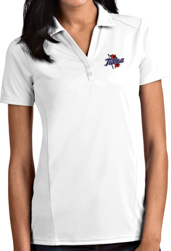 Antigua Women's Tulsa Golden Hurricane Tribute Performance White Polo product image