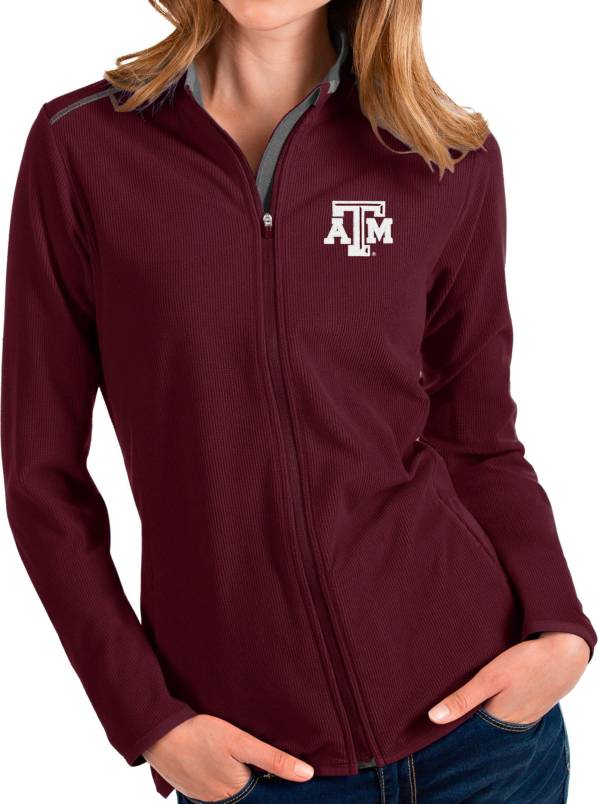 Antigua Women's Texas A&M Aggies Maroon Glacier Full-Zip Jacket