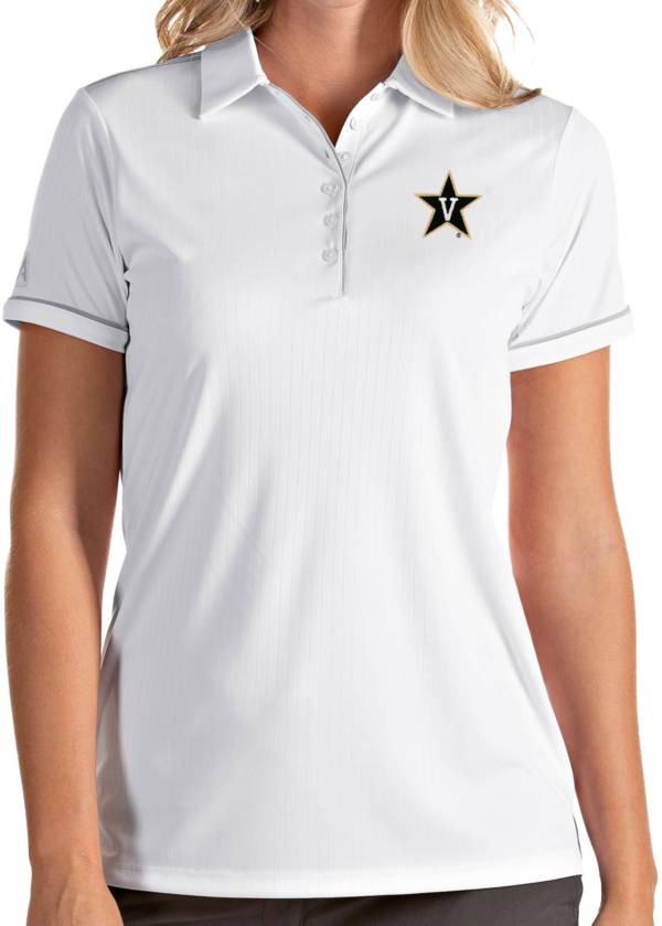 Antigua Women's Vanderbilt Commodores Salute Performance White Polo
