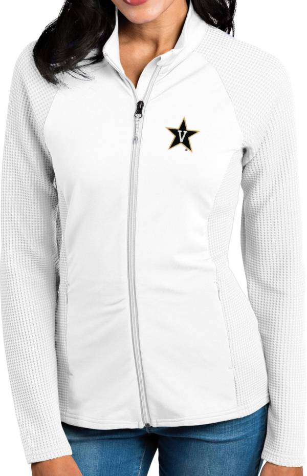 Antigua Women's Vanderbilt Commodores White Sonar Full-Zip Performance Jacket