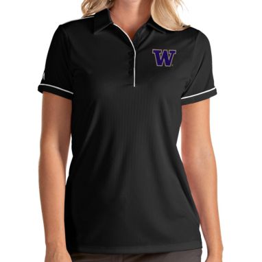 sorry, Antigua Women's Washington Huskies Salute Performance Black Polo is currently out of stock