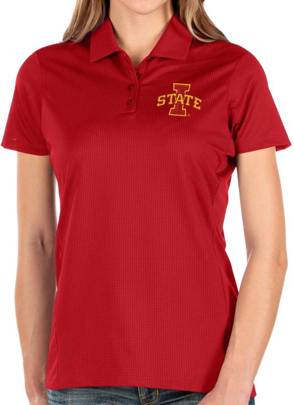 Antigua Women's Iowa State Cyclones Cardinal Balance Polo