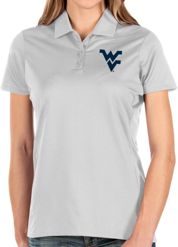 Antigua Women's West Virginia Mountaineers Balance White Polo