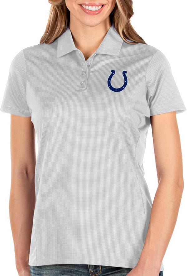 Antigua Women's Indianapolis Colts Balance White Polo