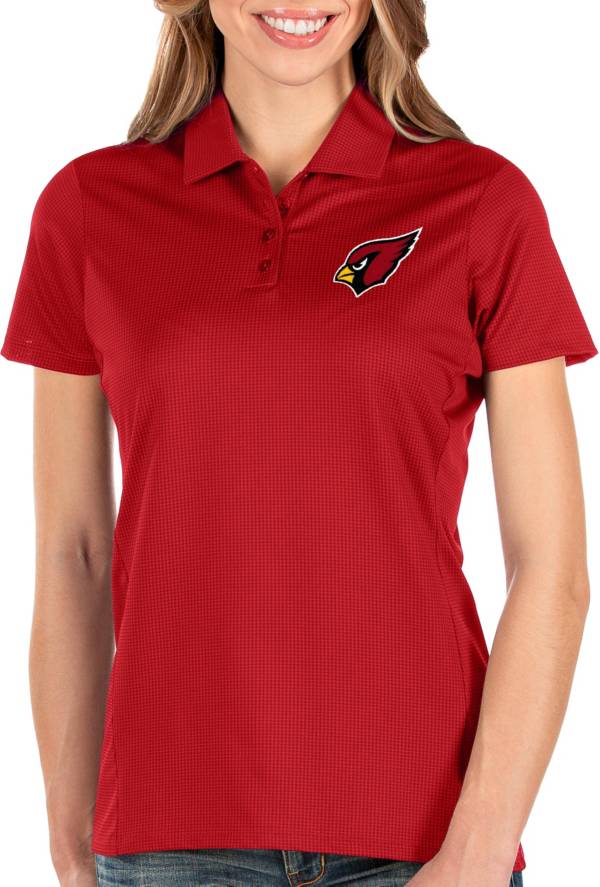 Antigua Women's Arizona Cardinals Balance Red Polo