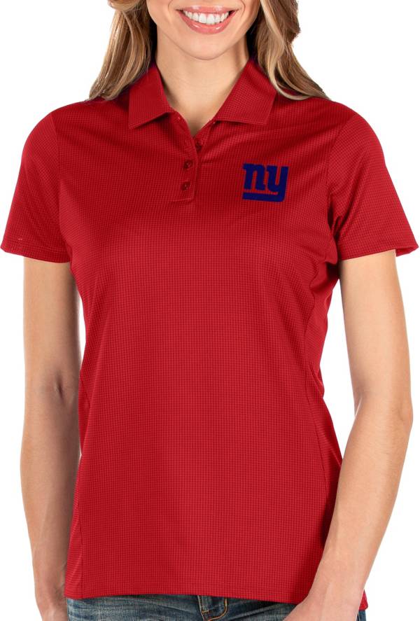 Antigua Women's New York Giants Balance Red Polo