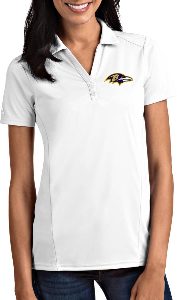 Antigua Women's Baltimore Ravens Tribute White Polo product image