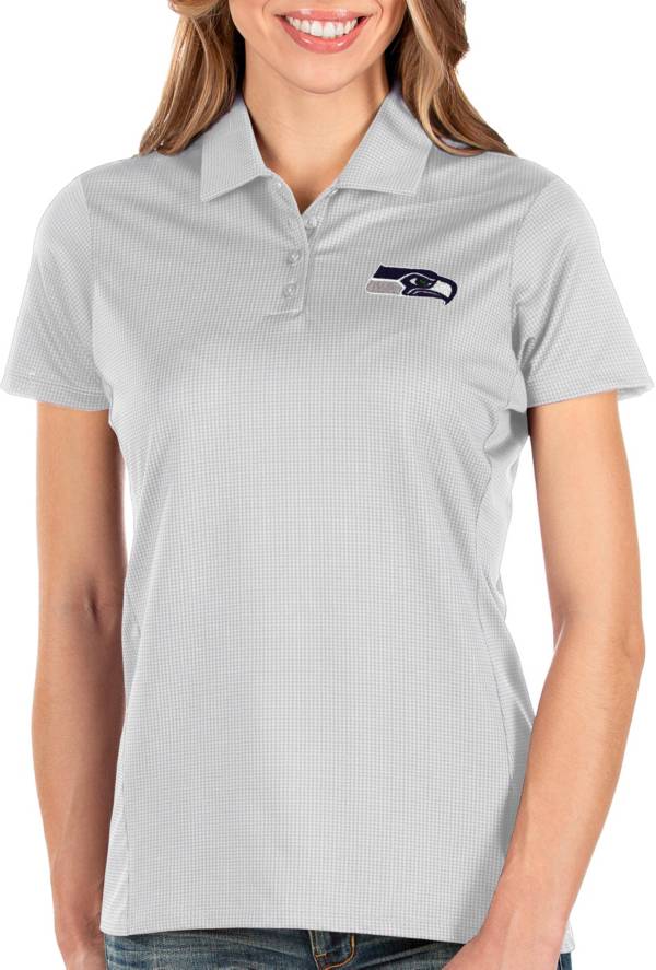 Antigua Women's Seattle Seahawks Balance White Polo