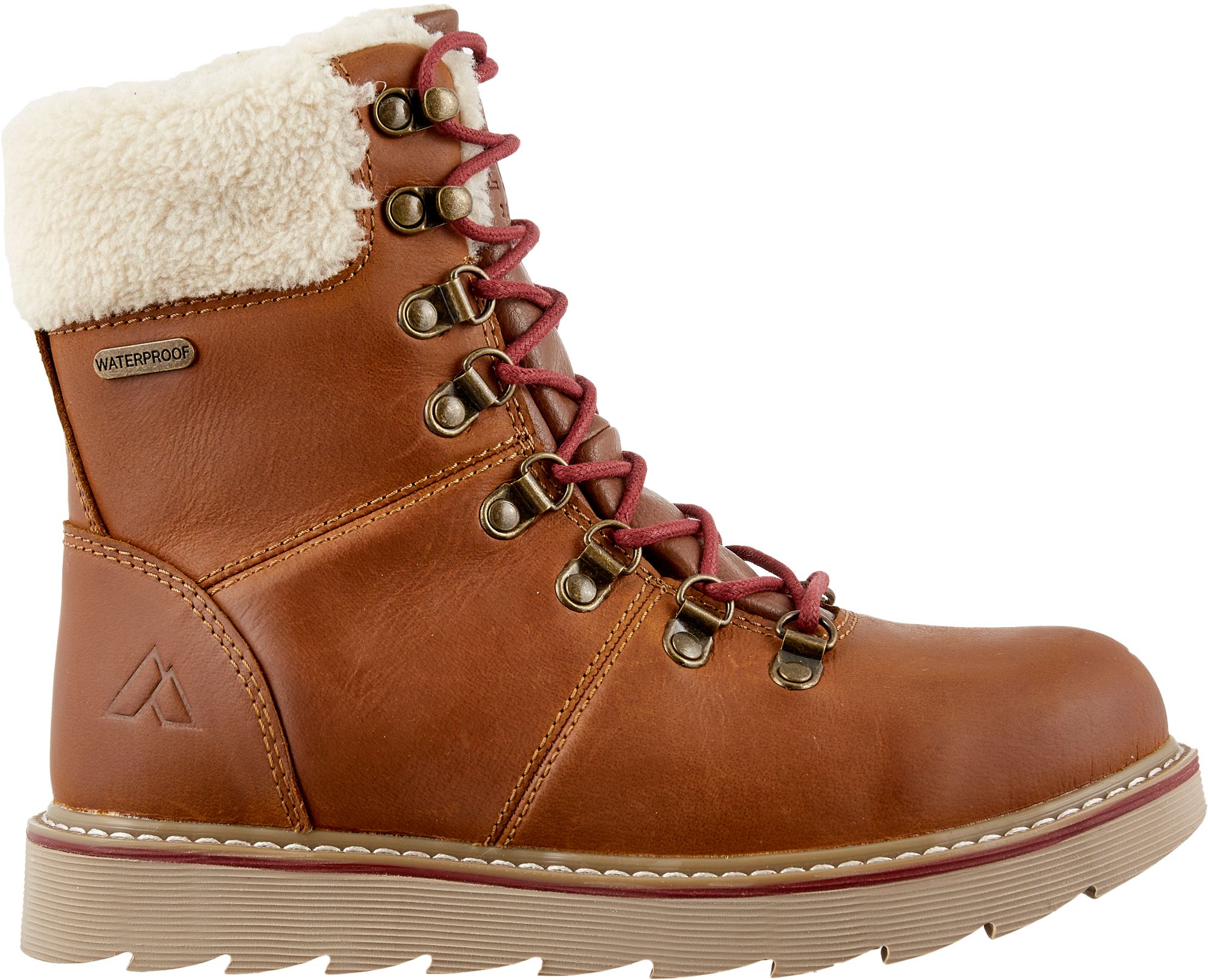 leather snow boots womens