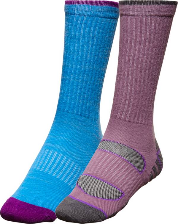 Alpine Design Women's Explorer Crew Socks – 2 Pack