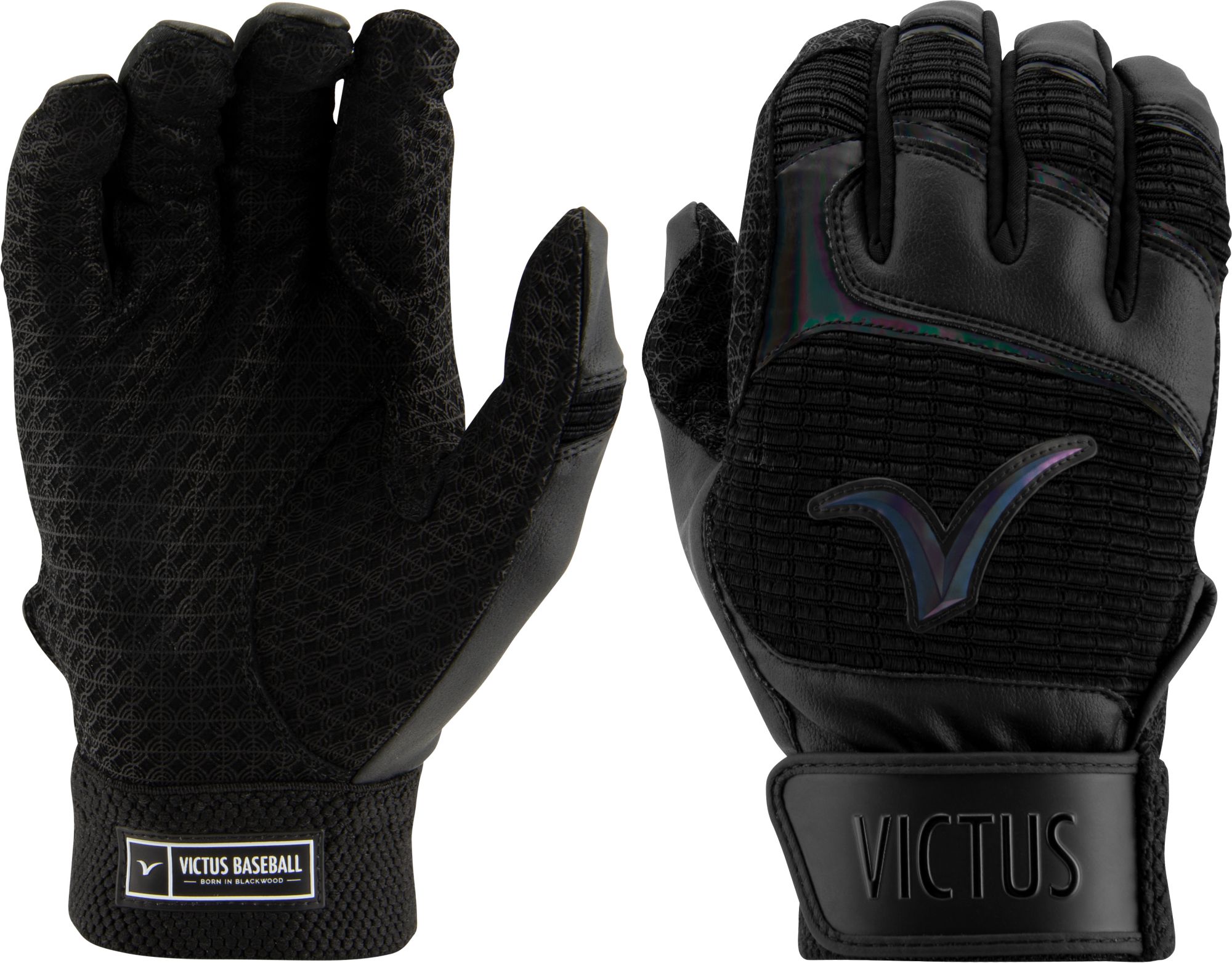 black batting gloves
