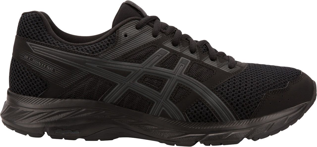 asics mens black running shoes