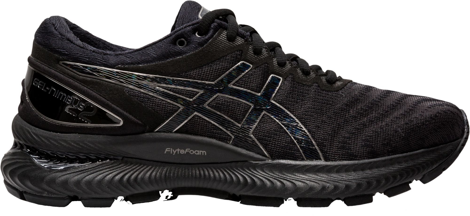 black asics womens running shoes