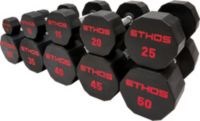 ETHOS Rubber Hex Dumbbell 30 lb Weight