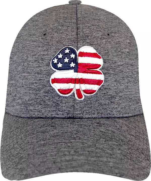 Black Clover USA Flag Heather Memory-Fit Hat - S/M