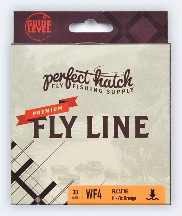 Perfect Hatch Hi-Vis Orange Premium Fly Line, WF5F