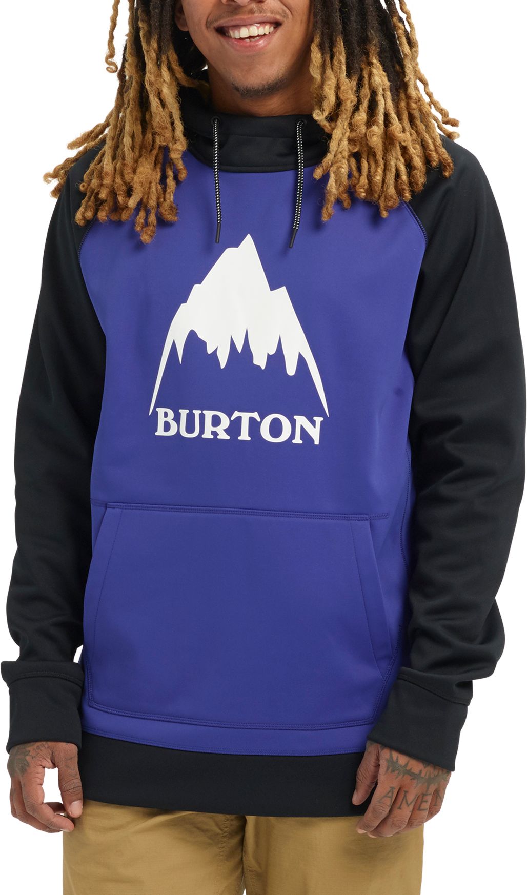 men's burton crown bonded pullover hoodie