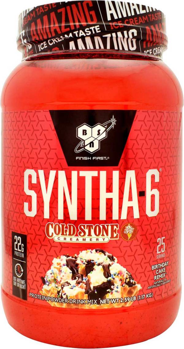 Syntha 6 Cold Stone Creamery Protein Powder Birthday Cake Remix 25 Servings Dick S Sporting Goods