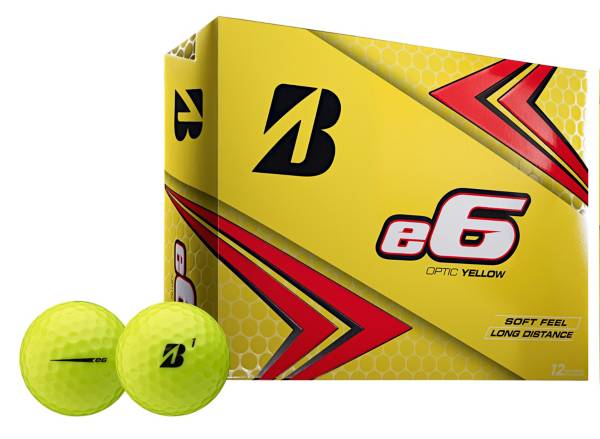 Bridgestone 2019 e6 Optic Yellow Golf Balls