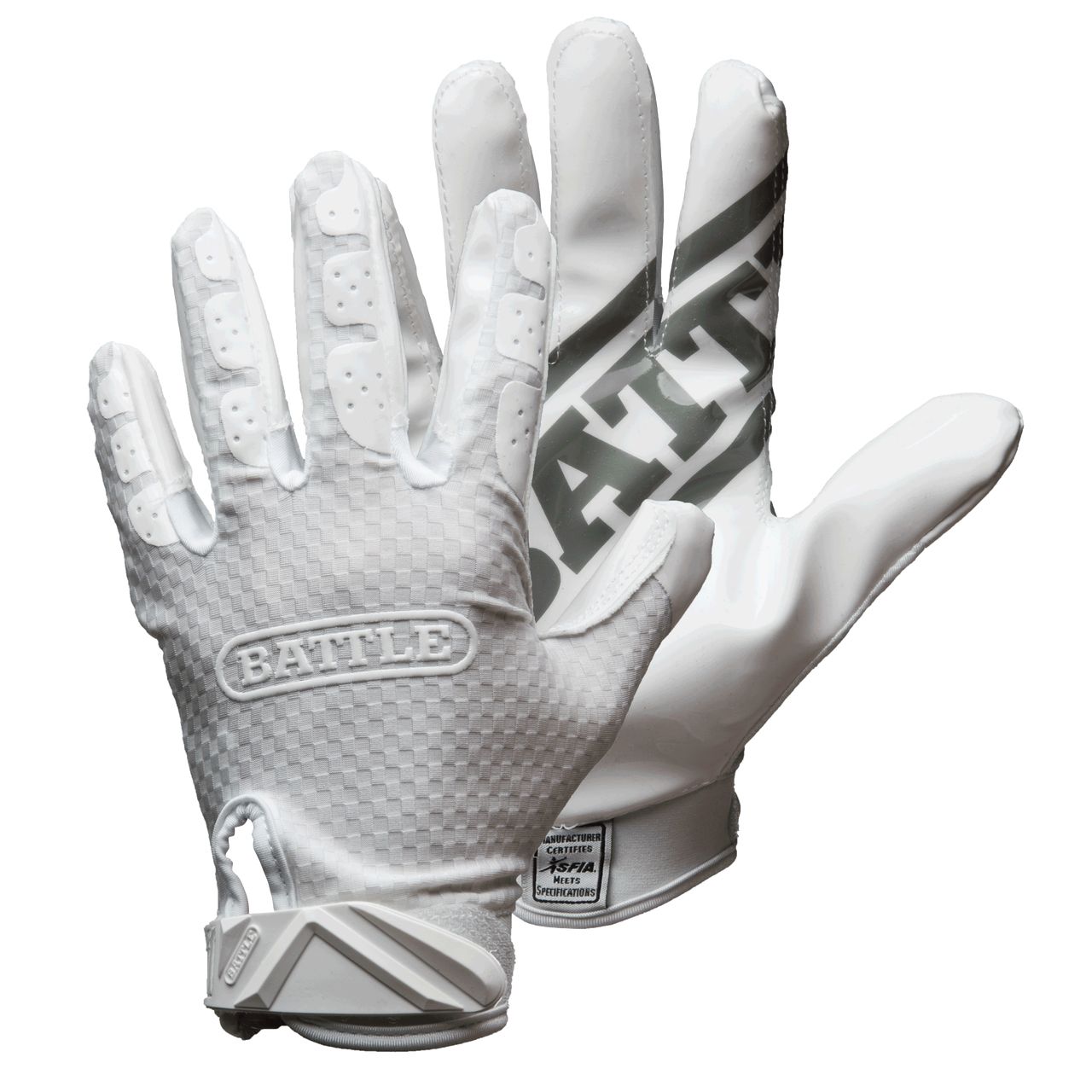 battle double threat football gloves