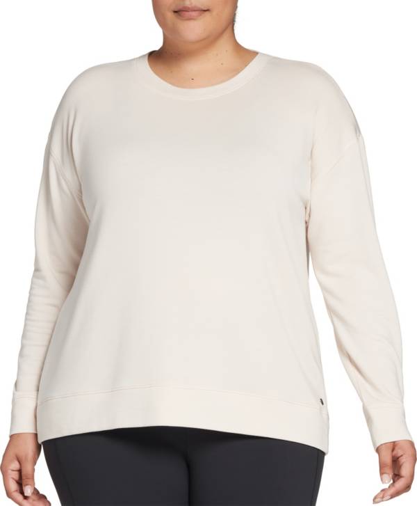 CALIA by Carrie Underwood Women's Plus Size Effortless Keyhole Sweater
