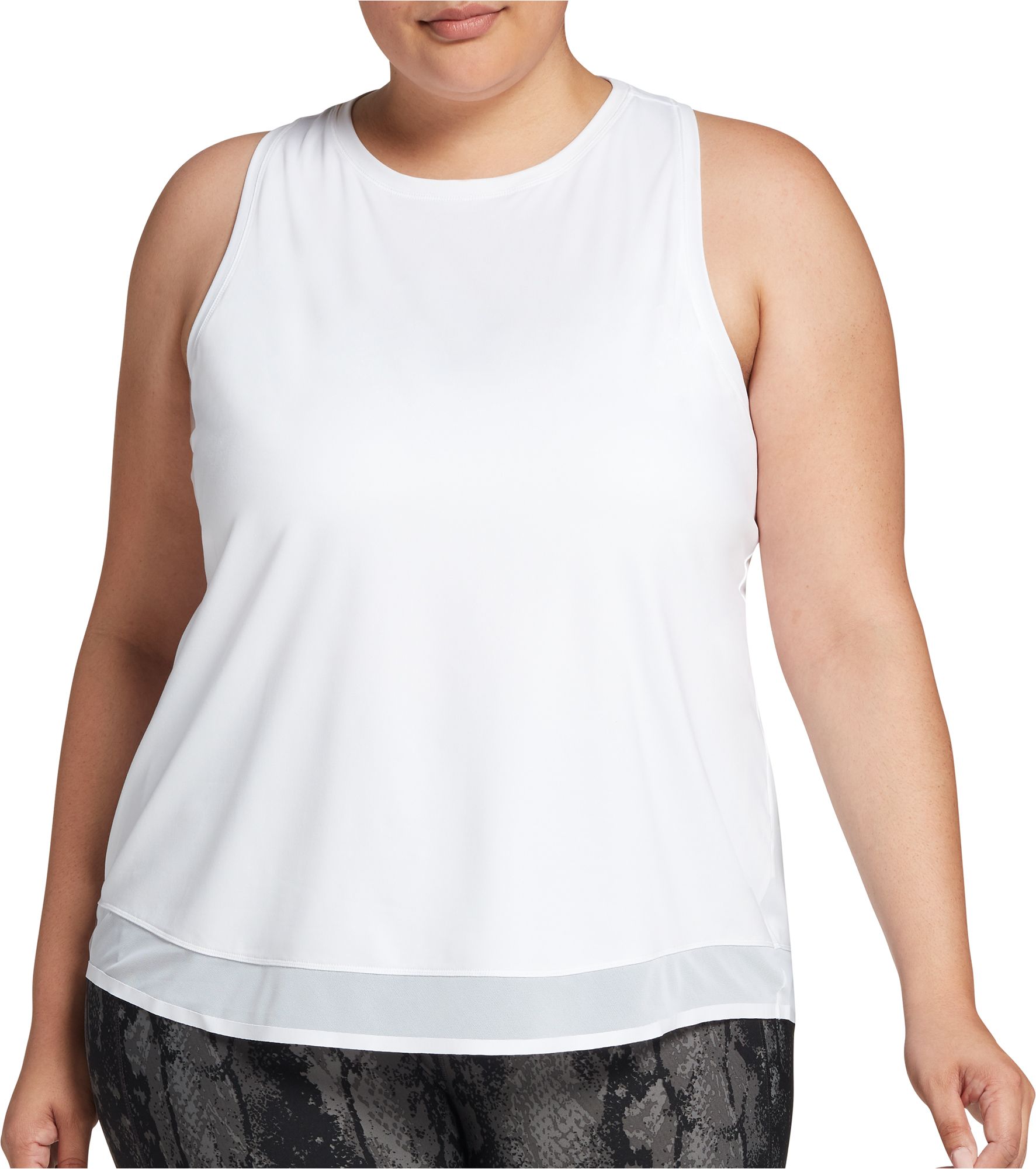 white flowy tank top plus size