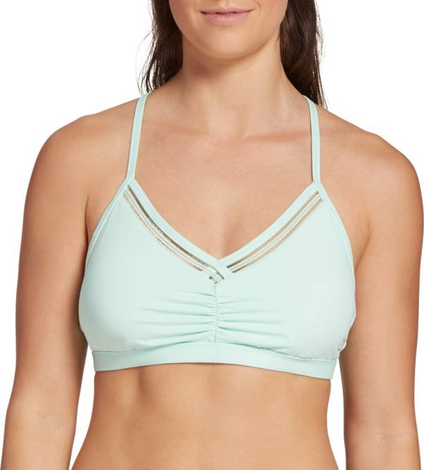 CALIA by Carrie Underwood Women's Ruched Trim Bikini Top