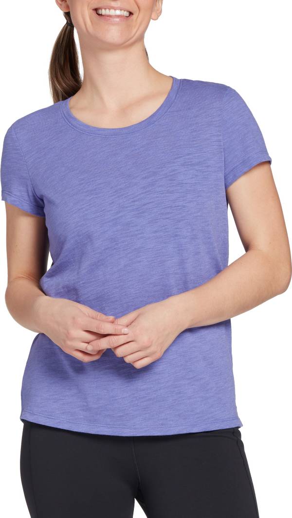 CALIA by Carrie Underwood Women's Drape Back Scoop Neck T-Shirt