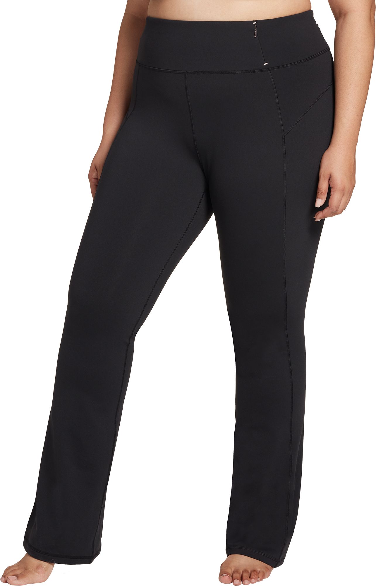 black plus size flare pants
