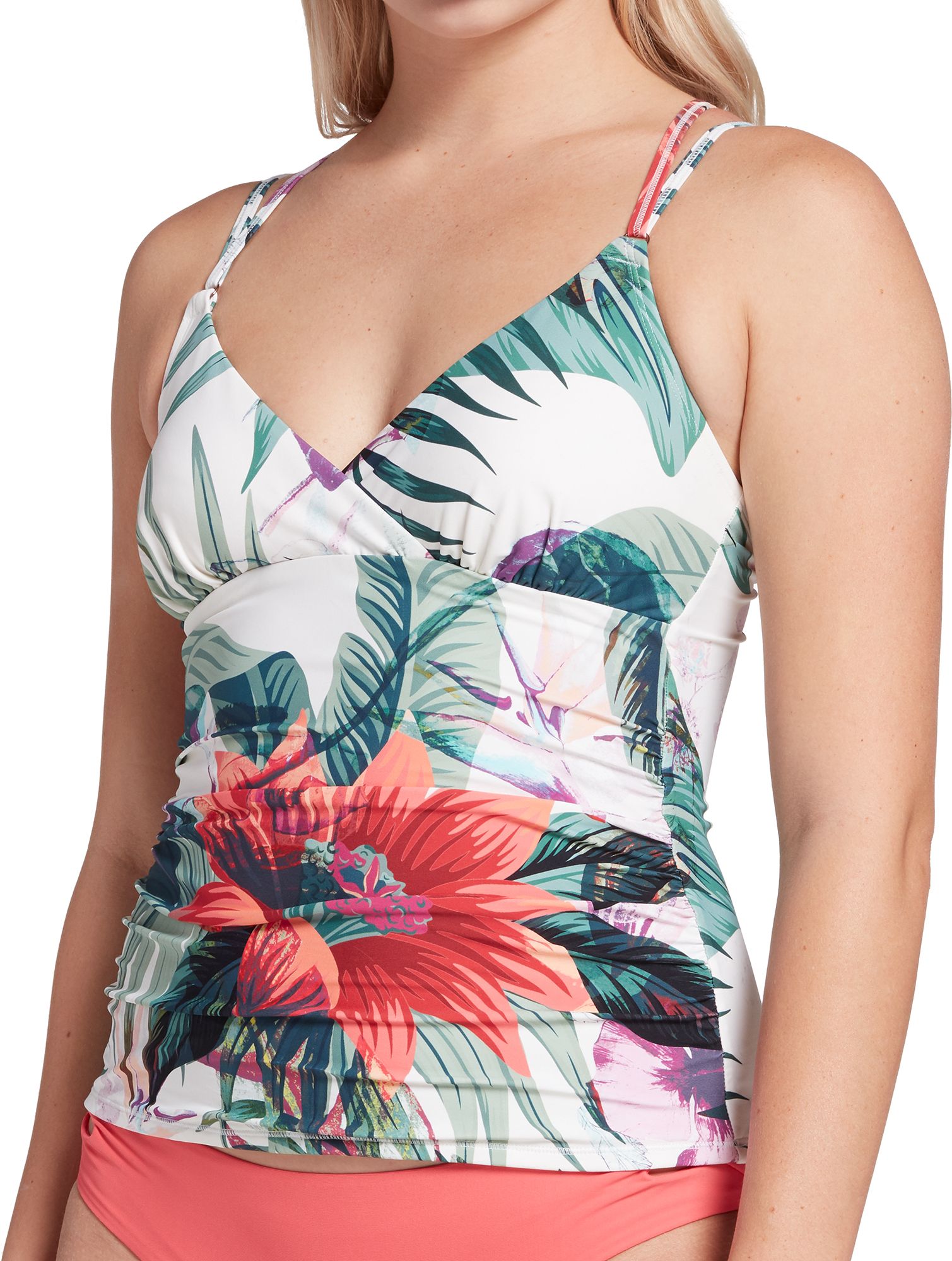 ruched tankini top