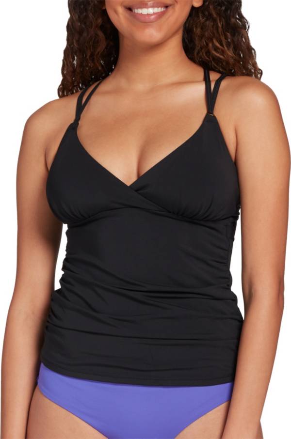 CALIA Women's Strappy Ruched Tankini Top | CALIA